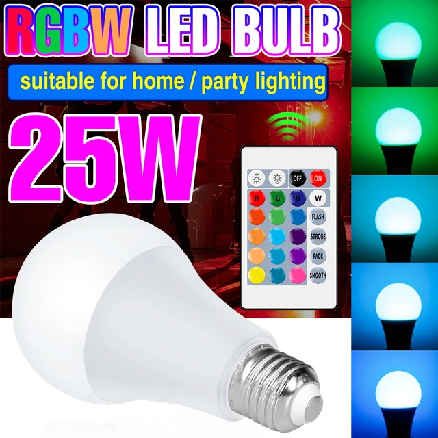 Lámpara Bombilla LED regulable de 5/10/15 W foco Rgb sin radiación para  decoración de fiestas