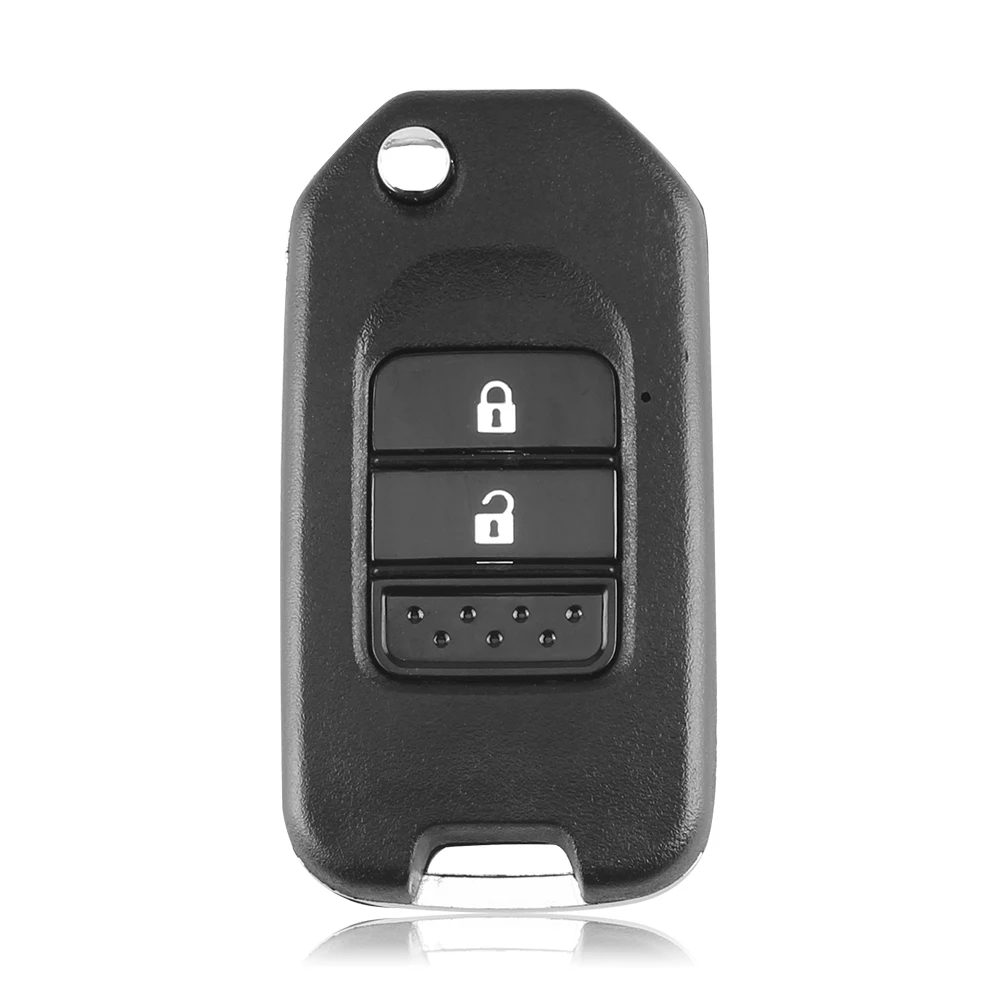 KEYYOU 2 кнопки модифицированный Флип складной автомобиль дистанционного ключа оболочки корпуса для Honda FIT XRV VEZEL городской Джаз CIVIC HRV чехол для автомобильного ключа крышка