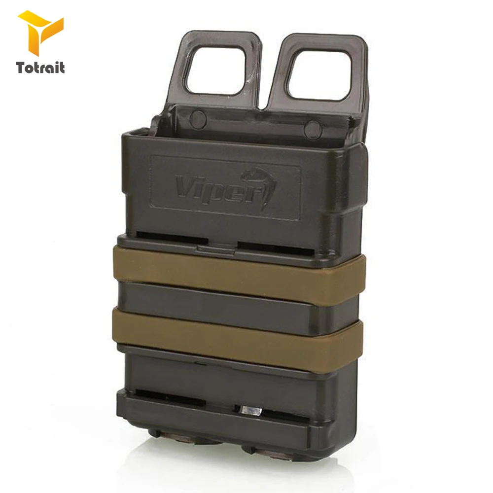 green TOtrait Tactical 5,56 Molle версия FAST MAG quick pull M4 подсумок для журналов, набор из двух комплектов, черный, зеленый, коричневый - Цвет: green