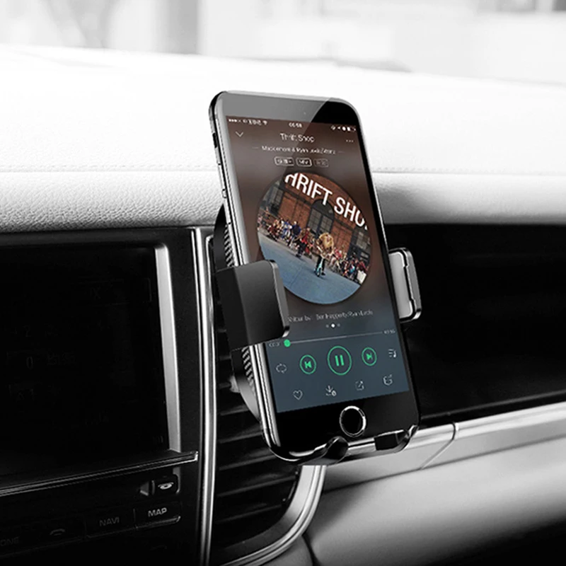 Car Phone Mount Wireless Charging Charger Air Vent Clip Holder Universal Stand Hands-Free Cradle V-Best