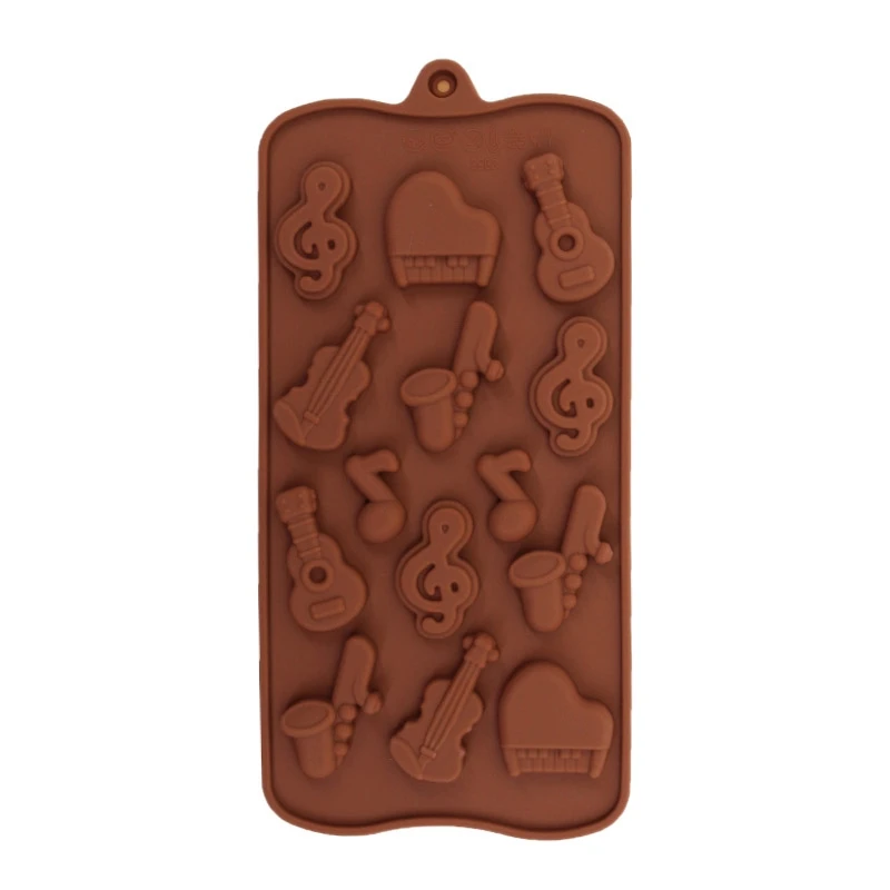 

Silicone Chocolate Mold Musical instrument Shape Cake Cookies Fondant Candy Mould Bakeware Decoration Baking Tools