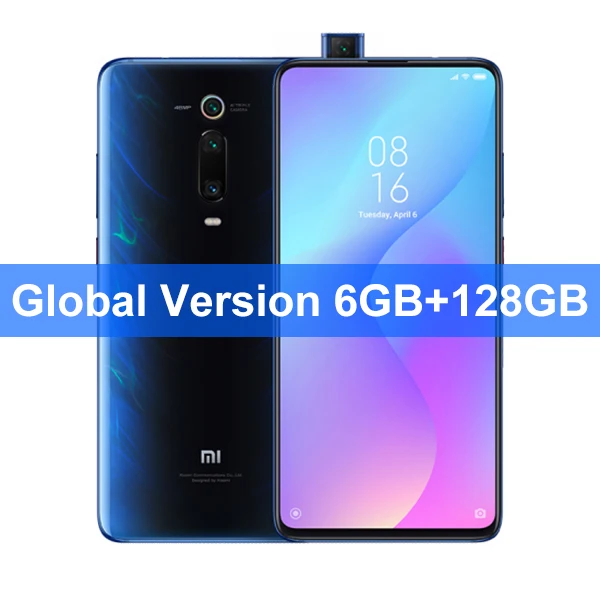 6GB 128GB Blue Глобальная версия Xiaomi mi 9T Pro 6GB 128GB(Red mi K20 Pro) 48MP+ 20MP AI камера 6,3" в распознавании экрана 4000mAh NFC - Цвет: 6GB 128GB Blue
