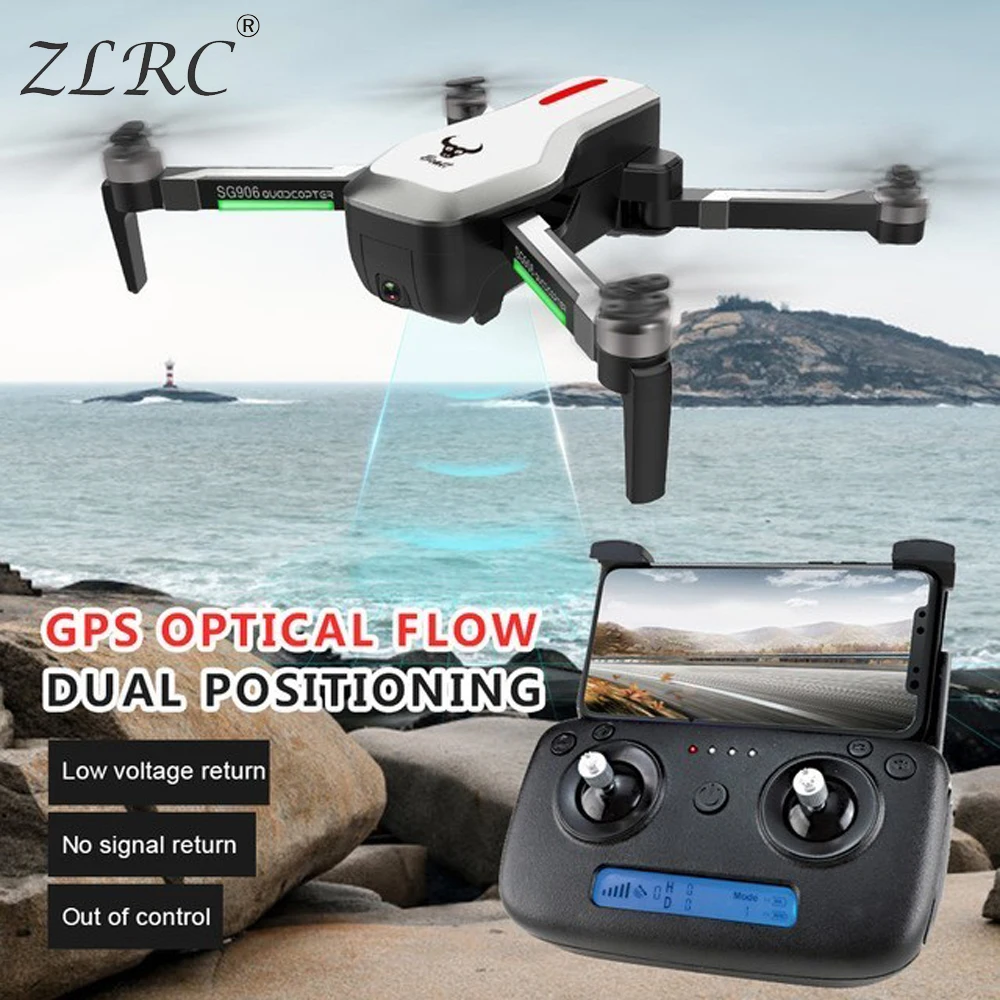 ZLRC 4K Дрон SG906 мини GPS FPV RC Дроны с камерой hd бесщеточный селфи складной X193