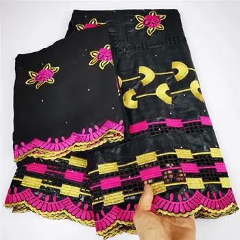 

Latest African Bazin Riche Getzner 2020 high quality French Net swiss Lace Nigerian Cotton Lace Fabric for Wedding Dress