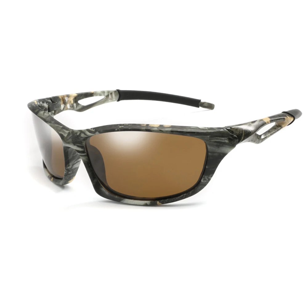 C05 Camo Brown Профессиональные поляризованные велосипедные очки, велосипедные очки, очки для вождения, рыбалки, спорта на открытом воздухе, солнцезащитные очки, Прямая поставка - Цвет: C05 Camo Brown