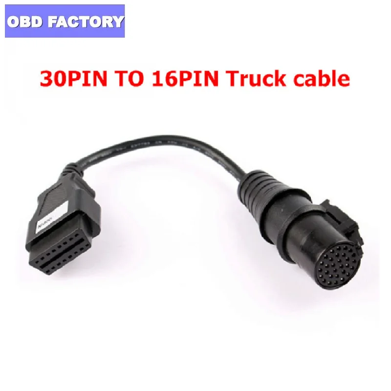 Высокое качество OBD2 адаптер 30Pin для 16Pin женский грузовик кабель OBD 2 OBDII 30 pin до 16