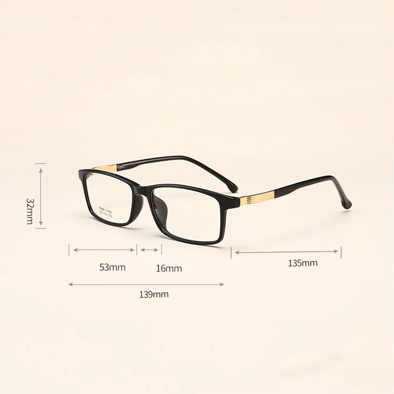 Seemfly винтажные сверхлегкие TR90 очки оправа для мужчин и женщин ретро квадратные оправы очков для близорукости оптические очки мужские