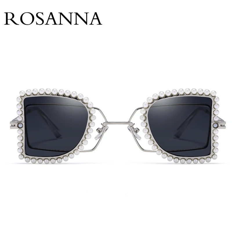 ROSANNA, модные круглые женские солнцезащитные очки с кристаллами и бриллиантами,, роскошные брендовые негабаритные солнцезащитные очки, Винтажные Солнцезащитные Очки