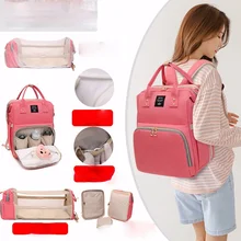 Sac à langer grande capacité pour bébé, avec moustiquaire et port USB, sacoche étanche pour maman, sac à dos de voyage pour maternité et soins