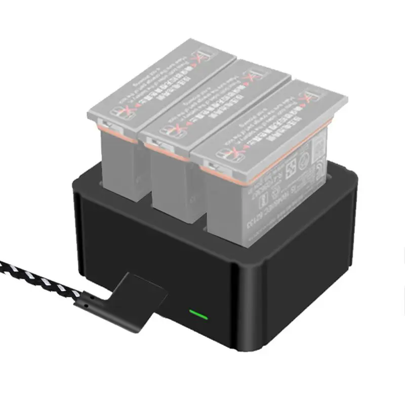 Портативный 3 в 1 USB зарядное устройство type-c зарядный порт батарея зарядный ящик адаптер док-станции для DJI OSMO Action S порт камеры аксессуары