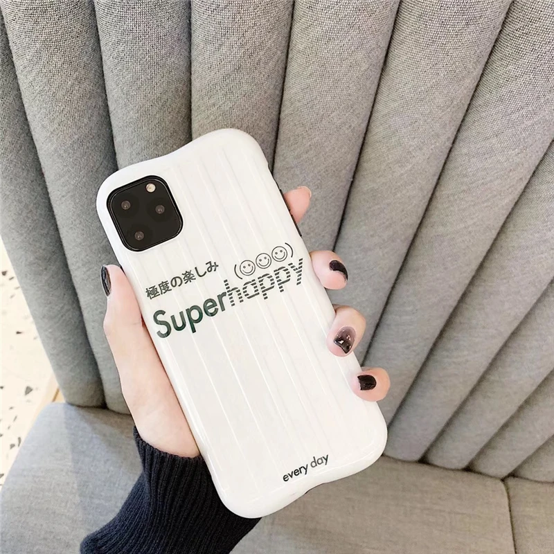 Модный 3D Полосатый чехол для телефона с надписью Superhappy Arc для iphone 11, чехол promax XS Max для iphone X, XR, 6 S, 7, 8 Plus, задняя крышка