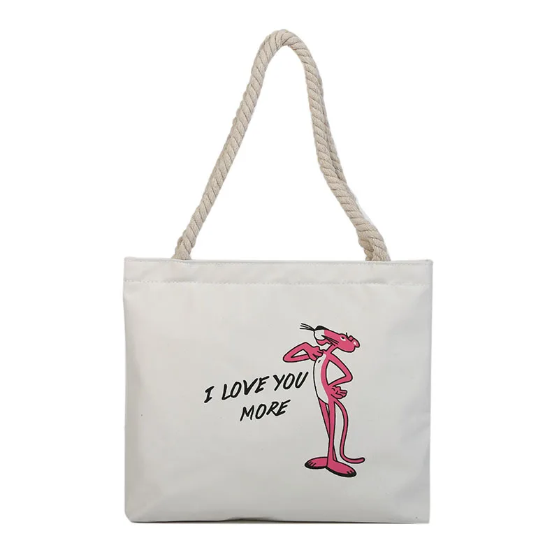 

Canvas one-shoulder portable printing shopping bag portable green portable large-capacity shopping bag custom
