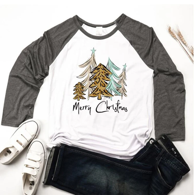 Christmas Baseball T Shirt Clearance 