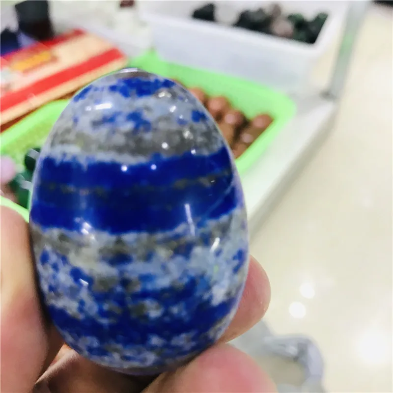 Натуральный красивый Лазурит Хрустальное яйцо заживление