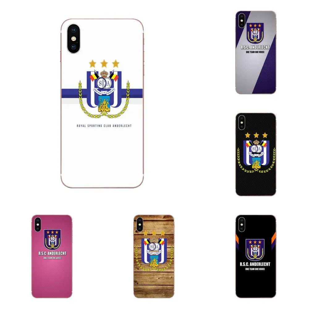 

For Rsc Anderlecht Transparent Soft Case Covers For Samsung Galaxy Note 5 8 9 S3 S4 S5 S6 S7 S8 S9 S10 5G mini Edge Plus Lite
