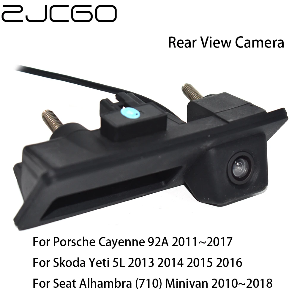 

ZJCGO HD CCD Car Rear View Reverse Back Up Parking Trunk Handle Camera for Porsche Cayenne 92A for Skoda Yeti for Seat Alhambra