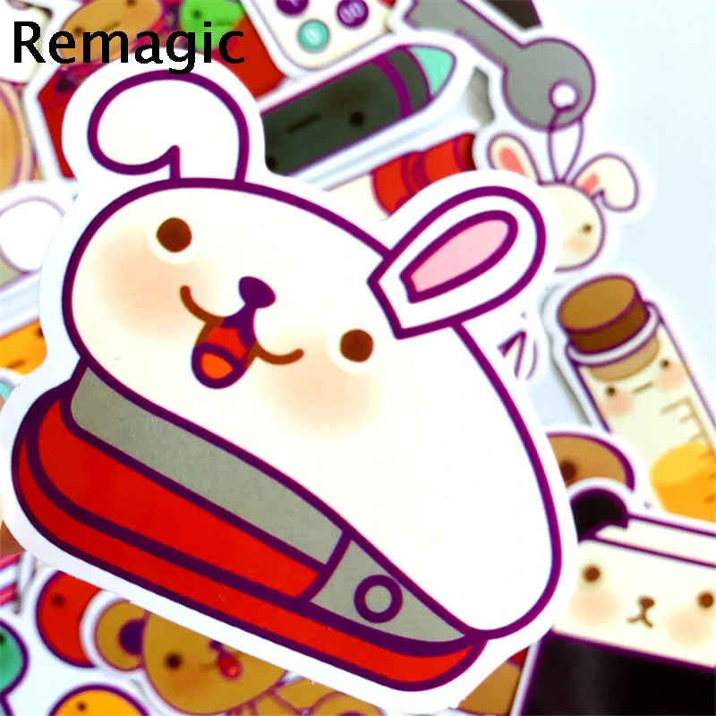 41pcs Cartoon lovely stationery scrapbooking set Stickers pack anime vintage paster cosplay scrapbooking phone laptop decoration