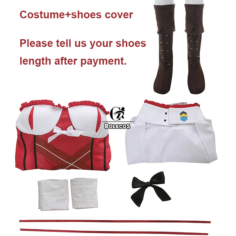 costume shoes cover ROLECOS/аниме «Assassins Pride»; костюм для косплея; Melida Angel; сексуальное платье; женский костюм; красное платье; обувь; полный комплект - Цвет: costume shoes cover