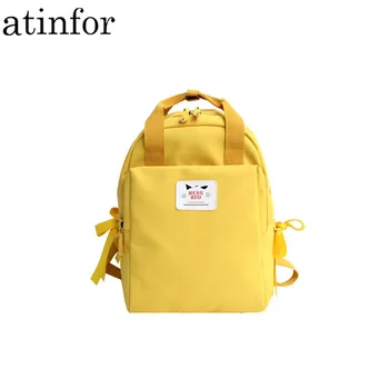 

atinfor Brand Waterproof Women Daily Travel Backpack School Bag for Teenagers Cute Bow Backpack Feminina Rucksack Mochilas