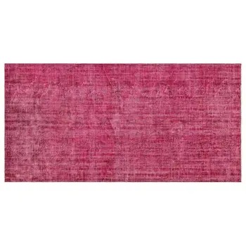 

Handmade Red Vintage Overdyed Turkish Area Rug 134x263 Cm-4'5''X8'8''