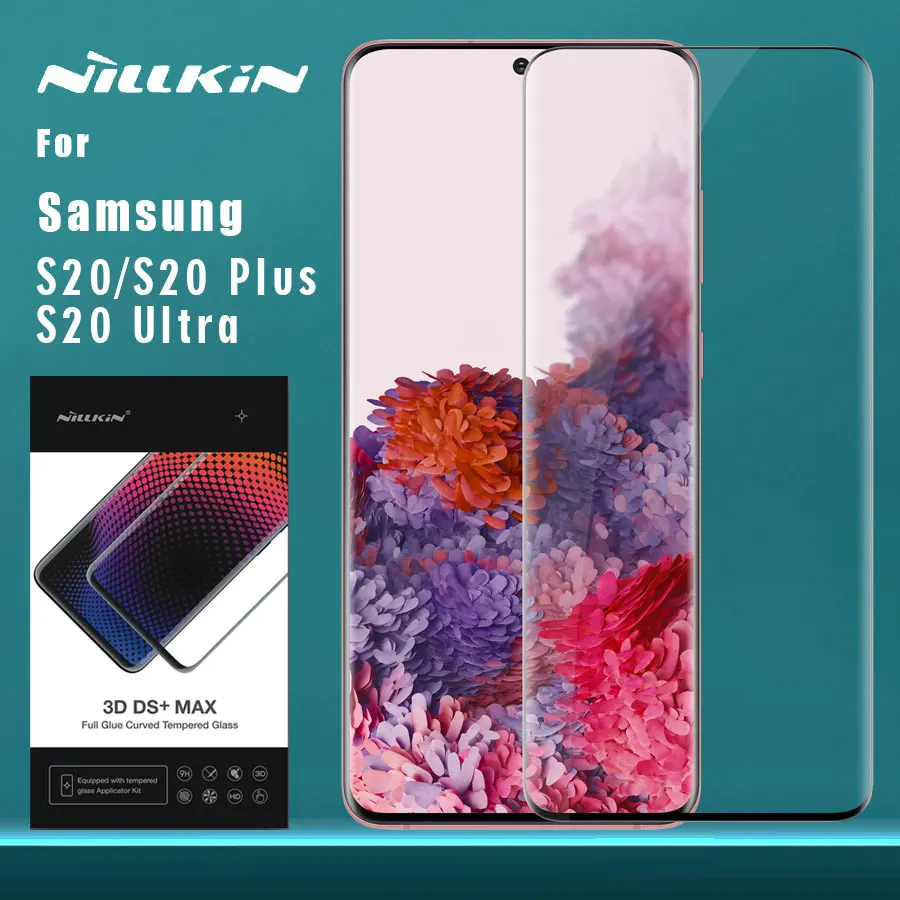 Защитное стекло закаленное 3D DS + Max для Samsung Galaxy S20 Plus Ultra S20|Защитные стёкла и