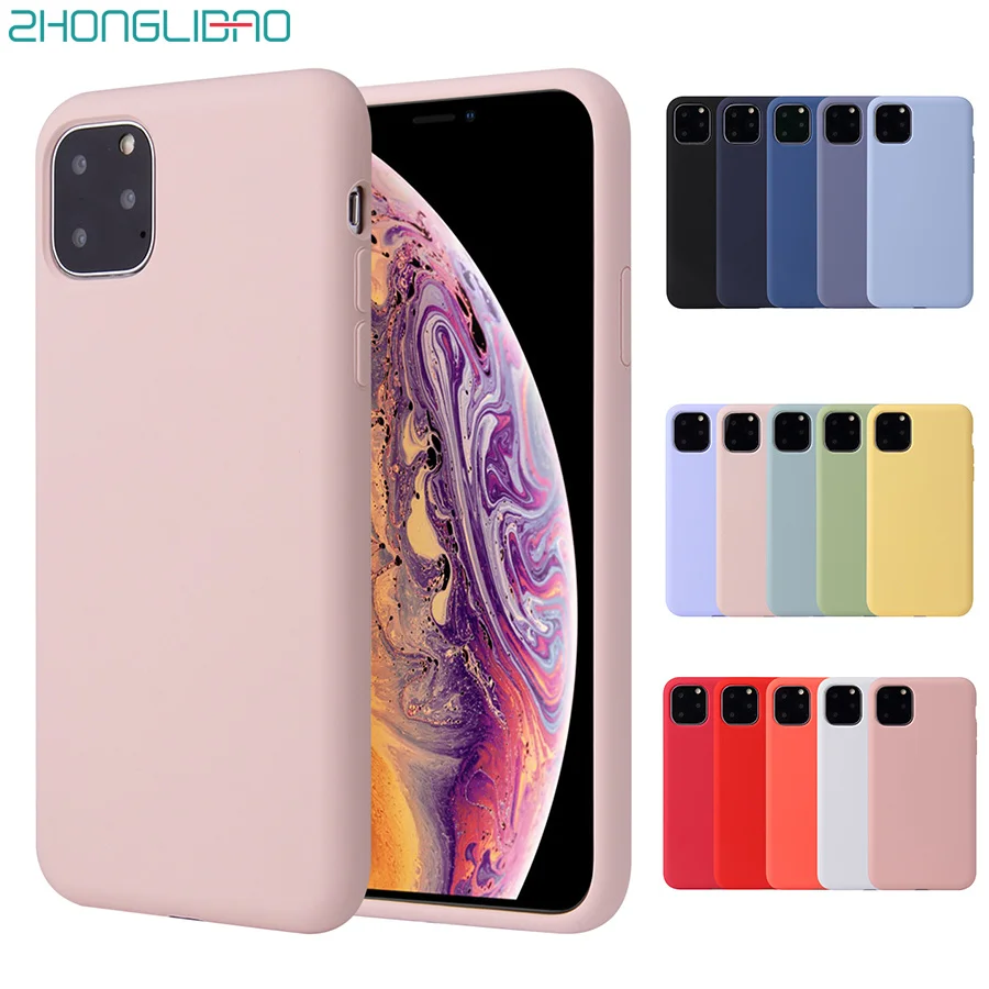 

Original Liquid Silicone Case for IPhone 11 Pro Max 2019 Case for Apple XS Max XR X 8 7 6 6s Plus Full Cover NEW Box No Logo 1:1