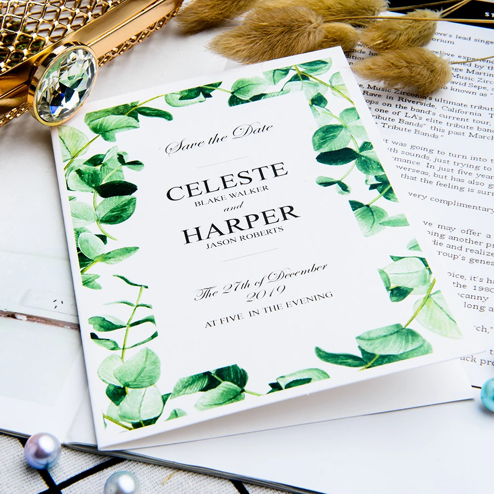  c28-wedding decoration Invitation Card Customized Invitation Card High-end Paper Card Table Arrange - 4000042459984