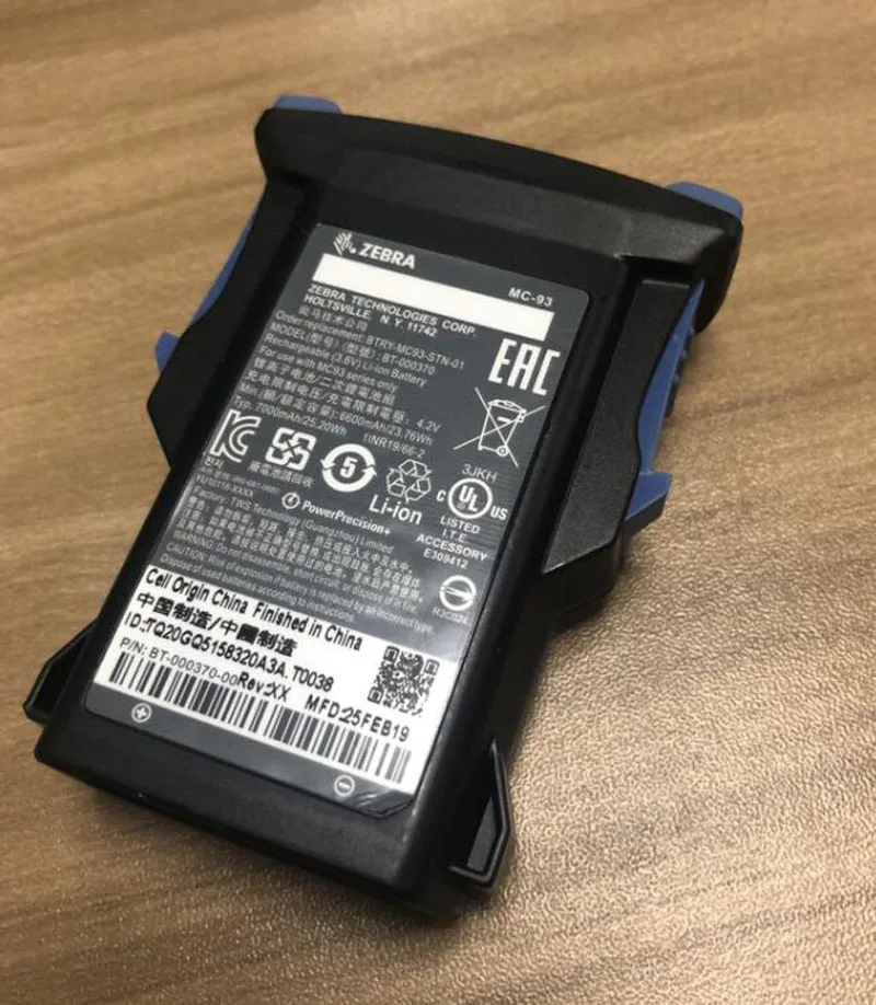 Новинка 4,20 V 6600mAh перезаряжаемый Сменный аккумулятор для Zebra battery BT-000370