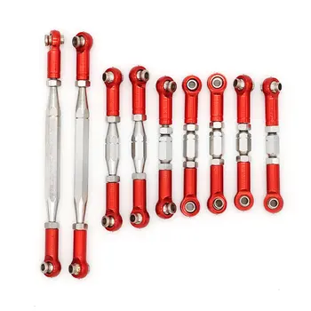 

9PCS/SET for WLtoys 12428 FY01 FY02 FY03 1:12 Linkage Rods Adjustable Connecting Rod Upgrade Parts