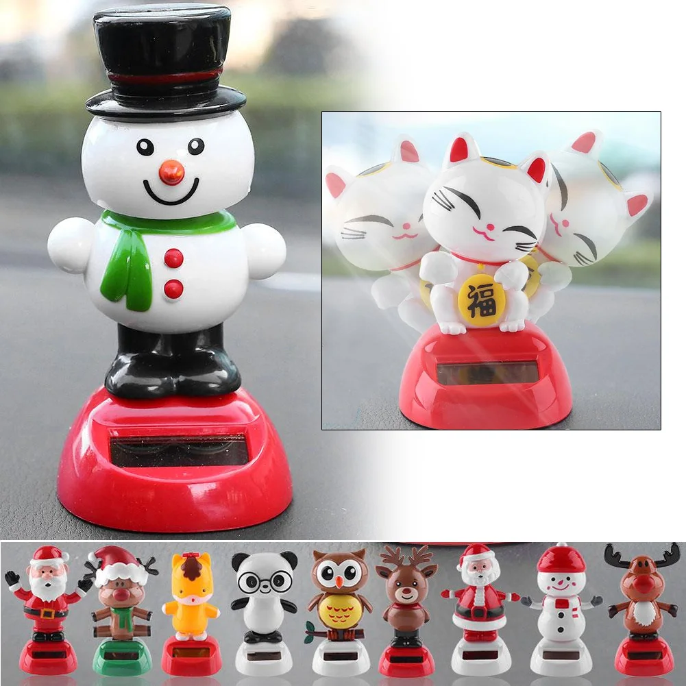 Solar Toy Car Decoration Animal Solar Car Toy for Christmas Gift