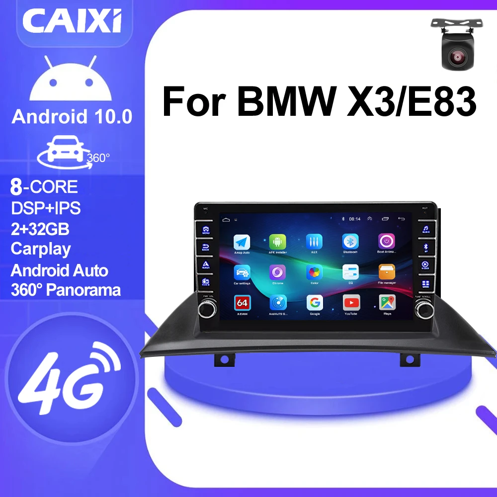 Autoradio Android 13 Per BMW X3 E83 2004-2012 - 9 Pollici Con Carplay Wireless E Telecamera Posteriore - Foto 7