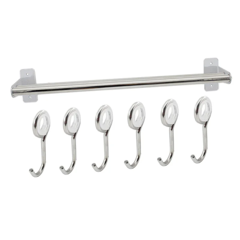 CUCINA Kitchen Utensil Holder with 10 S Hooks for Hanging, Wall Mount –  Wallniture