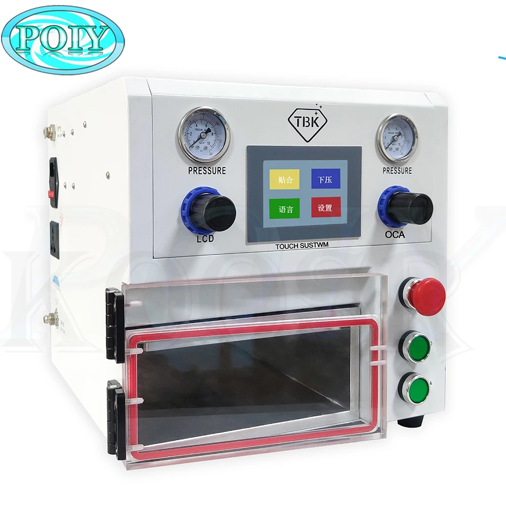 

Newest TBK-108P LCD OCA Lamination Machine Vacuum Laminating Machine for curved screen and straight screen and Pad 220v/110V