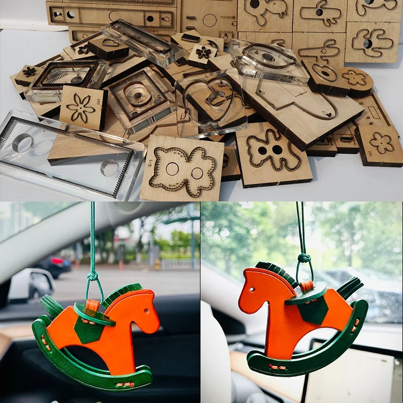 

Japanese steel knife mold handmade leather goods wooden horse hanging accessories knife mold handmade leather tools knife mold