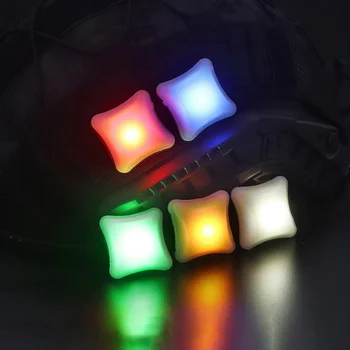 

Outdoor Survival Tactics LED Signal Light Indicator Flash Survival Waterproof Signal Helmet Vest Light Lamp Military Molle