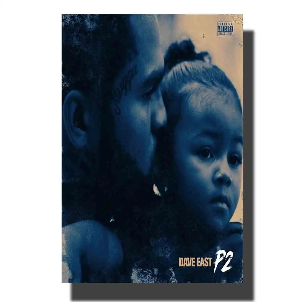 L232 Dave East Paranoia 2 проекта афиши фильмов альбом Шелковый Декор "Ужасы" номер картина 24x32 24x36in