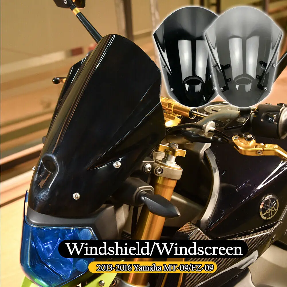 Windscreen For YAMAHA MT 09 FZ 09 2013 2014 2015 2016 Windshield Pare