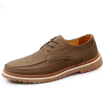 

Fashion Men Casual Leather Shoes High Quality Martins Leather Shoes Waterproof Wear-resistant Leiaure Shoes Male Zapatos Hombre