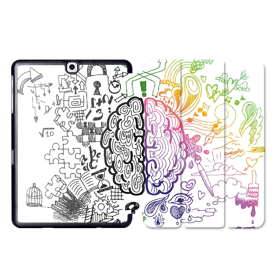 SS09 MTT граффити из искусственной кожи чехол samsung Galaxy Tab S2 9,7 SM-T810 T813 T815 T819 тонкий Triflod Флип Стенд смарт-чехол для планшета - Цвет: SS09