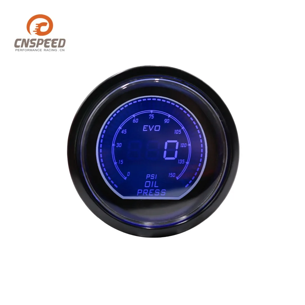 

Modified Automobile Instrument Turbine zeng ya biao 2-Inch Evo Sunglasses Oil Pressure Gauge Red Blue Transform zeng ya biao