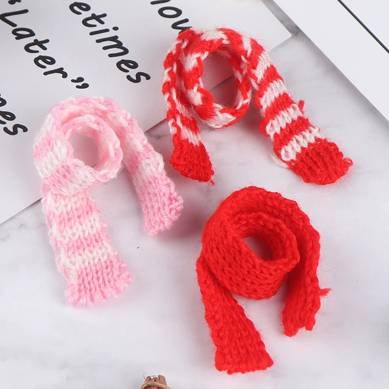 3 uds tejer bufanda adorno decorativos hecho a mano suministros de muñecas Ropa Accesorios costura niño regalo muñeca artesanía rojo|Muñecas| - AliExpress