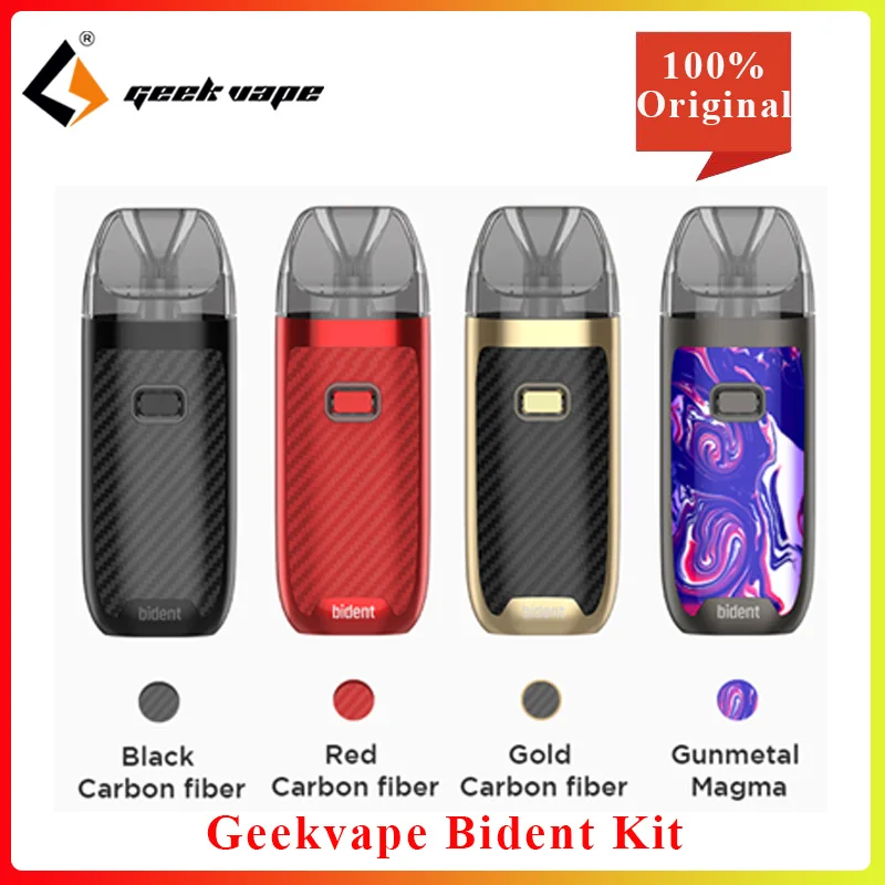 

Newest GeekVape Bident pod Kit 950mah 3.5ml/2ml Electronic Cigarette AS Chip Vape Kit Dual coil system vs caliburn /frenzy pod