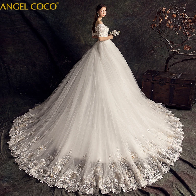 vestido de Novia материнство, Свадебные платья бальное платье Кружева аппликации свадебные платья, платья невесты vestido de casamento плюс размер