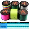 GHOTDA PE Braided Fishing Line Black hengelsport multifilament Fishing Cord 4 Strands 300M 500M 1000M ► Photo 2/5