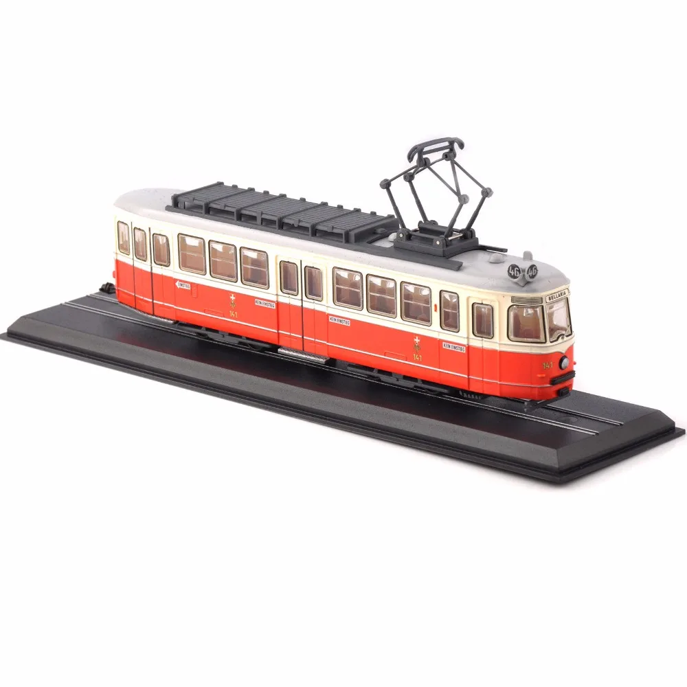 Модель трамвая 1/87 модель C1 Nr.141(Simmering-Graz-Pauker)-1957 Atlas трамвайная машина автомобиля № 11 Швейцарский трамвай для любителей коллекция подарок