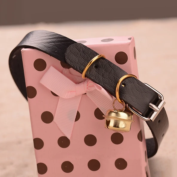 Charm PU Leather Small Bell Choker Necklace Punk Style Women Torques Women Gothic Club Cross Jewelry Necklace