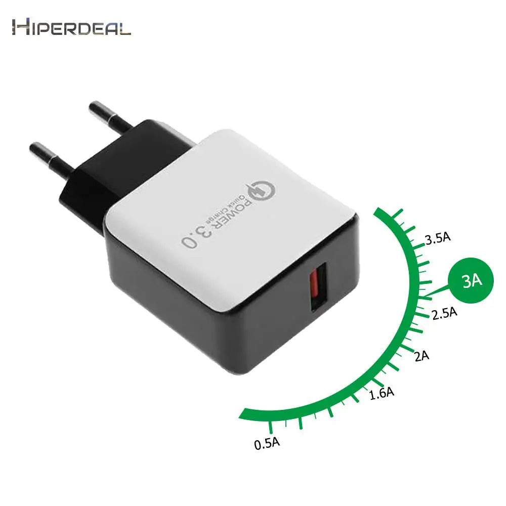 Безопасность QC3.0 Быстрая зарядка USB 5 В 3.1A путешествия настенное зарядное устройство адаптер ЕС Разъем для samsung для huawei для IOS Телефон Android 8,7