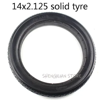 

HOT SALE Lightning performance shipment Solid Rubber Electric tire 14*2.125 Electrombile Solid Tyre 14x2.125 Inflation-free Tire