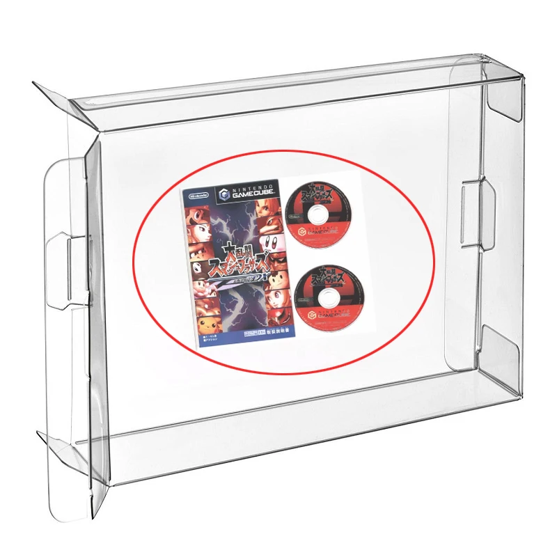 H 50 шт. Carts Clear CIB игровая Коробка Чехол защитный рукав для NGC Gamecube двойной диск DVD защитные элементы ящиков японская версия