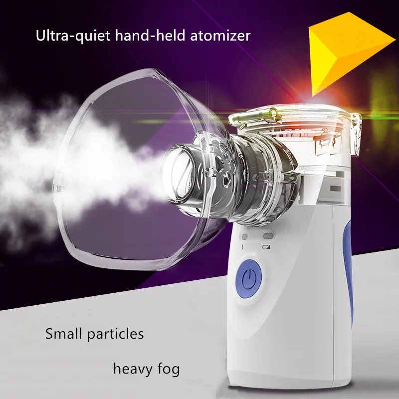 

Portable Cool Mist Vaporizer and Handheld Inhaler Machine Automizer Steaming Device Nebulizer Kids Adults Daily Home Use
